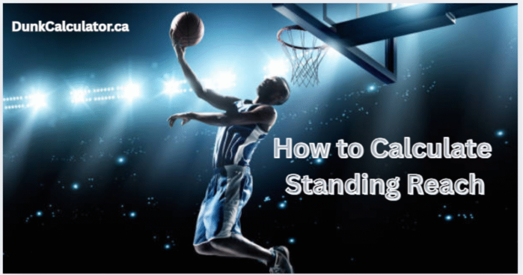 Measuring standing reach for basketball dunk using a wall and tape measure